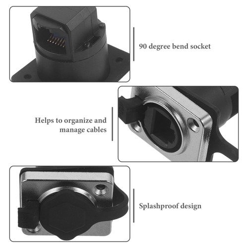 Waterproof Socket Extension Ethernet Coupler Electrical Connectors - 第 8/12 張圖片