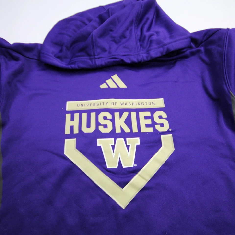 Washington Huskies Adidas Sudadera Para Hombre Púrpura Nueva Foto 4 de 4