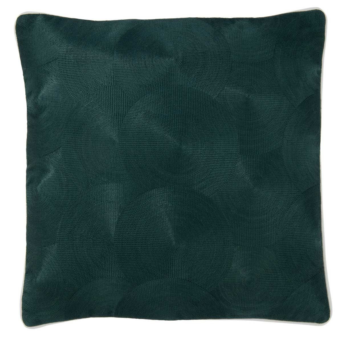 Coussin Milano 45x45cm vert avec fermeture éclair pour soulager le dos