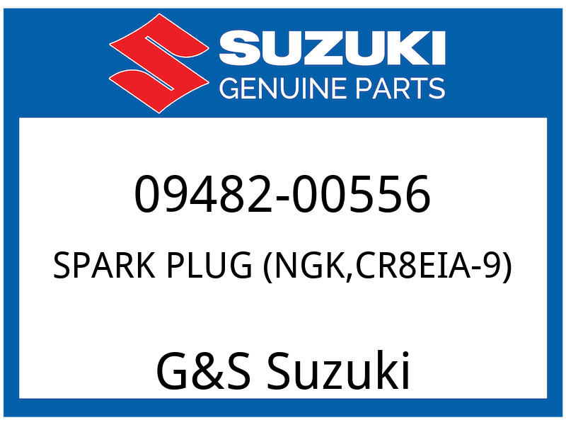 Suzuki OEM Part 09482-00556 PLUG,SPARK CR8EIA-9