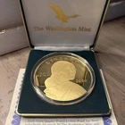 The Washington Mint 2000 Sacagawea 4 oz .999 Silver 24K Gold Overlay MINT