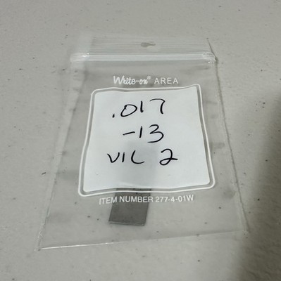 Steel Rect Gage Block .017  Different Brands Webber , CMI, And More