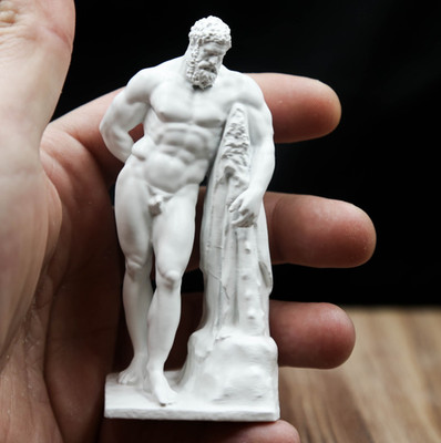 Farnese Hercules Miniature Statue   Hero Sculpture   Mythology Figurine -