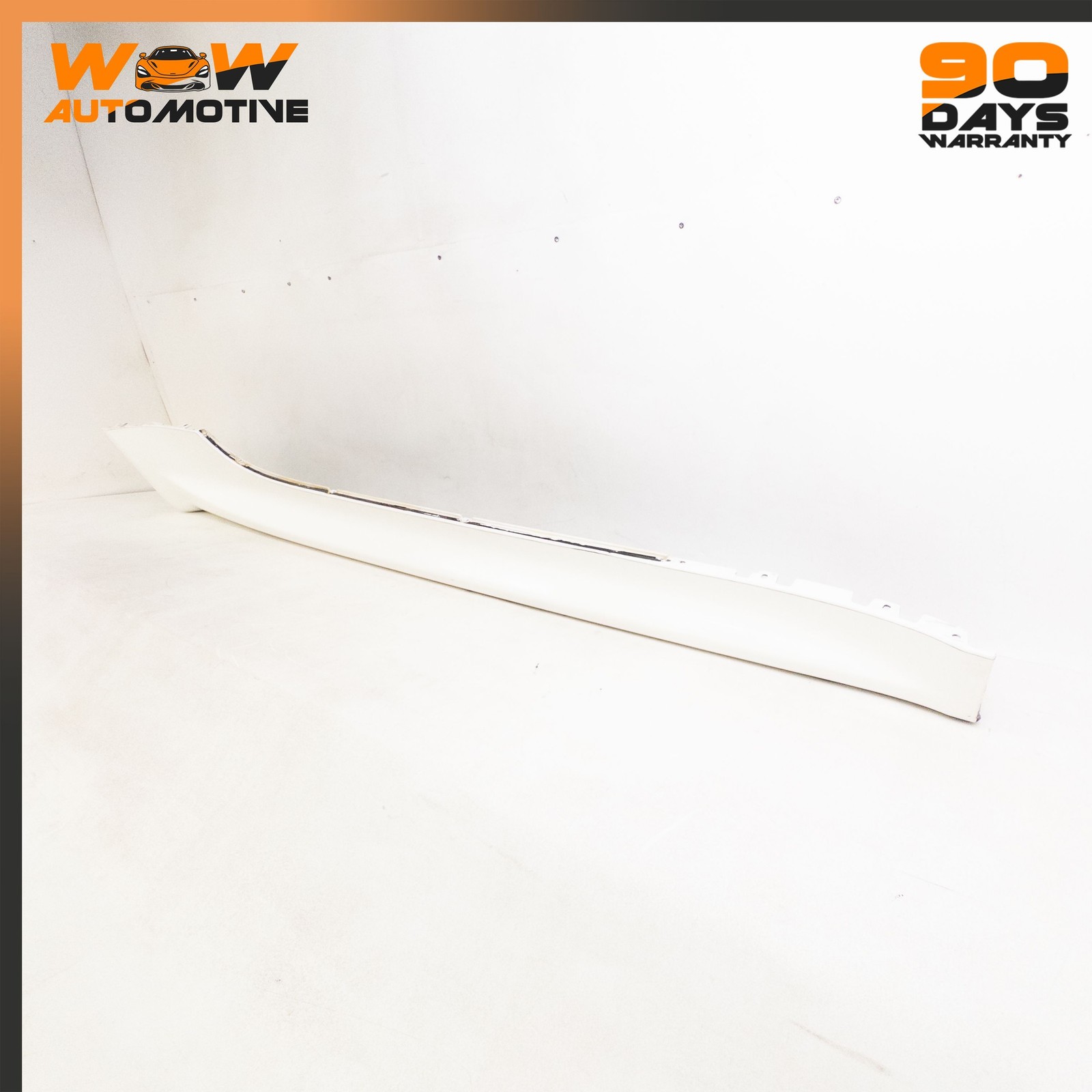 06-16 ASTON MARTIN V8 S VANTAGE RIGHT ROCKER PANEL MOULDING SILL WHITE OEM