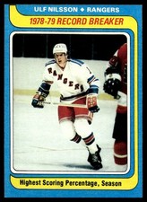 1979-80 Topps Hockey #163 Ulf Nilsson New York Rangers EX-EXMINT