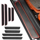 4PCS For Honda Accessories Rubber Car Door Scuff Sill Cover Panel Step Protector