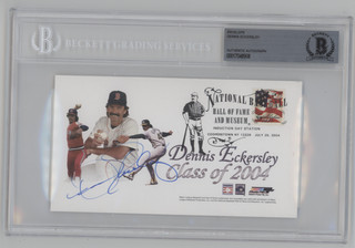 Dennis Eckersley Class of 2004 First Day Envelope Beckett Authentic