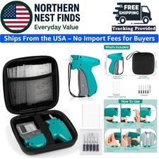 Tagging Gun for Clothing with Case, Standard Retail Price Tag Attacher Gun Kit .