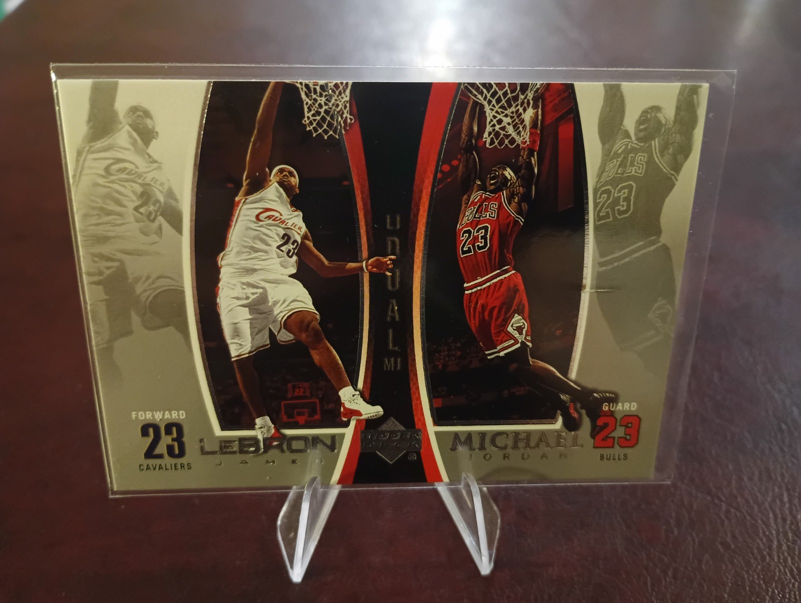 2005-06 Upper Deck Michael Jordan/LeBron James Dual #LJMJ8 Damaged READ 🚨🚨