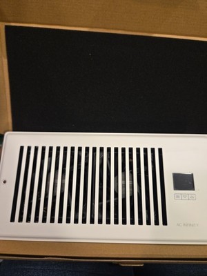 AIRTAP T4 White, Quiet Register Booster Fan, Heating / Cooling 4 x 10  (Gen 1)