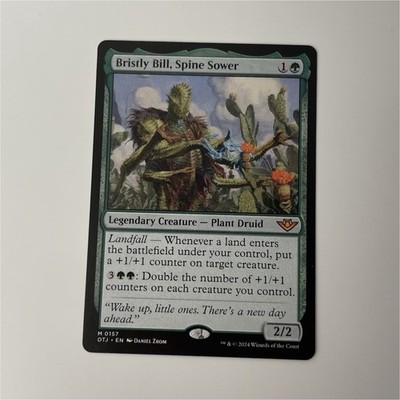 MTG Bristly Bill Spine Sower Outlaws Thunder Junction 0157 Mythic Green