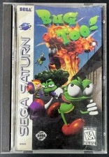 CIB SEGA Bug Too! Sega Saturn NTSC-U/C Action Platformer 1997 w/ Manual