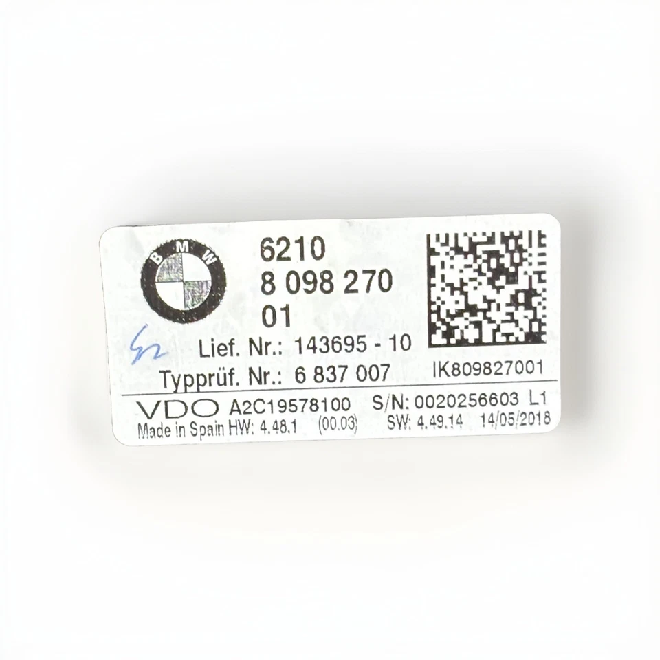 Cuadro de instrumentos BMW M2 2018 velocímetro Speedo OEM Foto 4 de 4