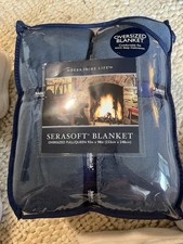 BERKSHIRE SERASOFT LUXARY BLANKET Oversized Queen 92 X 98 Cadet BLUE NIP