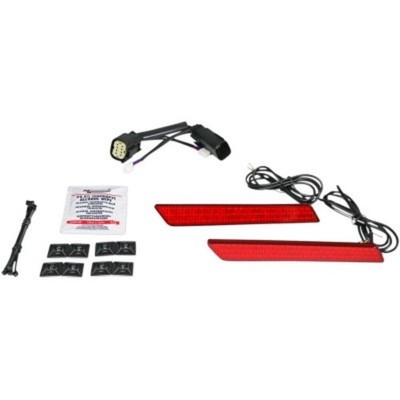Custom Dynamics Red Saddlebag Latch LED Lights for Harley 09-13 CVO FLHX/FLTR