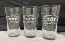 Yards Brewery, pint beer glasses (3), Philadelphia, PA craft brewer, mint