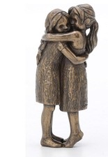 Friendship Forever Girls Hugging Figurine - Perfect for Sisters Best Friends