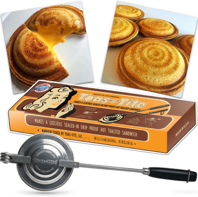 Handheld Sandwich Maker, Classic Sandwich Grill & Panini Press, Cast Aluminum Pi