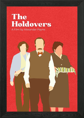 The Holdovers Minimalist Movie Post Gerahmtes Wandbild Poster Leinwanddruck Bild