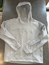 LULULEMON Women  s Cropped Hoodie Sweatshirt Size Med Bone Workout Yoga Running