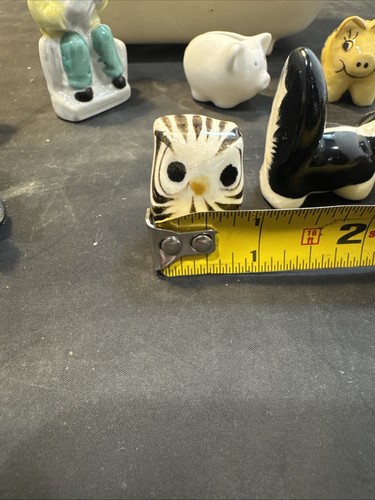 Lote De Animales/Figuras Coleccionables Vintage Cerámica Knick Knack con Mini Bañera - Imagen 15 de 16