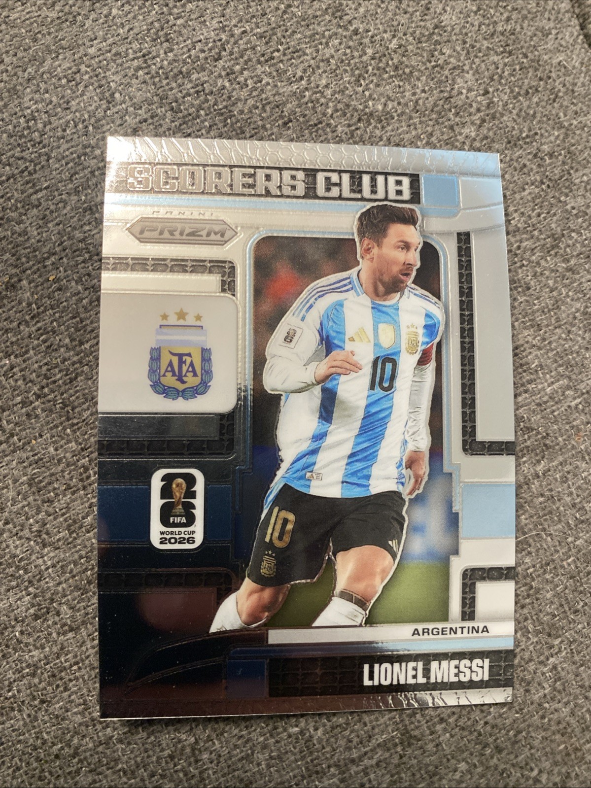 2026 Panini Prizm FIFA World Cup Lionel Messi Scorers Club #15 Argentina view 1