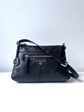 Borsa a tracolla MICHAEL KORS Jet Set in pelle nera con ciottoli tracolla regolabile