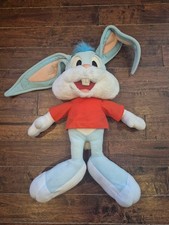 BUSTER BUNNY Pull String Plush 17" - Tiny Toons Playskool - Vintage 1990 -