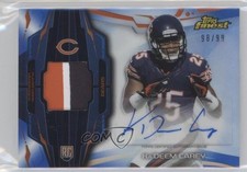 2014 Topps Finest Rookie Blue Refractor 98/99 Ka'Deem Carey Patch Auto l8m