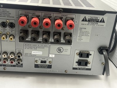 Sony STR DE875 5.1 Channel 500 Watt Receiver for sale online | eBay
