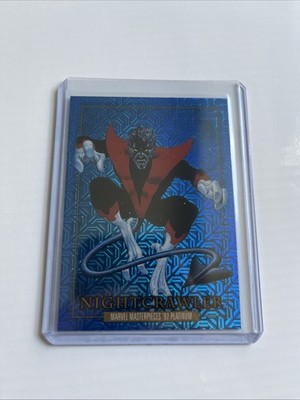 2024 Skybox Marvel Masterpieces'92 Nightcrawler Blue Traxx a26