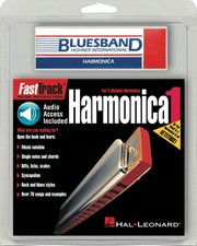 FastTrack Mini Harmonica Learn How to Play Lessons Hal Leonard Book Audio Harp