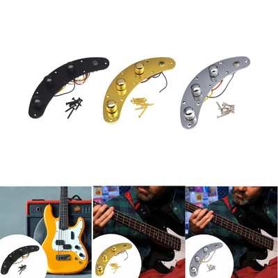 Vorverdrahtete Steuerplatte für E-Bass Bass Kabelbaum Platte Set Metall