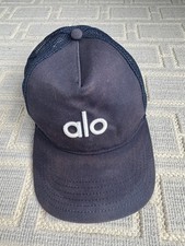 ALO CAP HAT BLUE ADJUSTABLE TRUCKER MESH BASE...