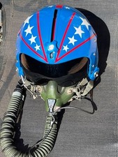 VA-34 BLUE BLASTERS, CASCO DE VUELO PILOTO INTRUSO A-6 HGU-55/E con MASCARILLA MBU-12