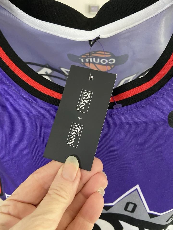 Camiseta THROWBACK Toronto Raptors púrpura Ombré XXL de moda clásica nueva con etiquetas Foto 4 de 4