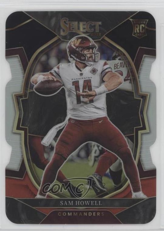 2022 Panini Select Concourse Black & Red Prizm Die-Cut Sam Howell #76 0fp5