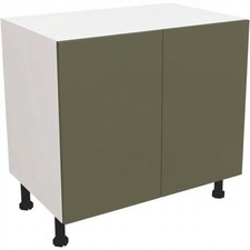 Fully Assembled Kitchen 1000mm Base Unit Matt Agave Green Cabinet