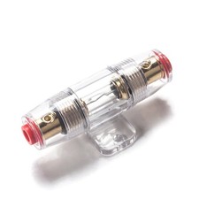 50a Inline Agu Fuse Holder Fits For 4 8 10 Gauge Wire Including 2 Pcs 50a Fuse 1