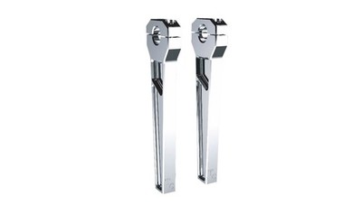 Todds Cycle TD-R21-10 1-1/8in. Lenker Riser Set - 10in. Anstieg - Chrom