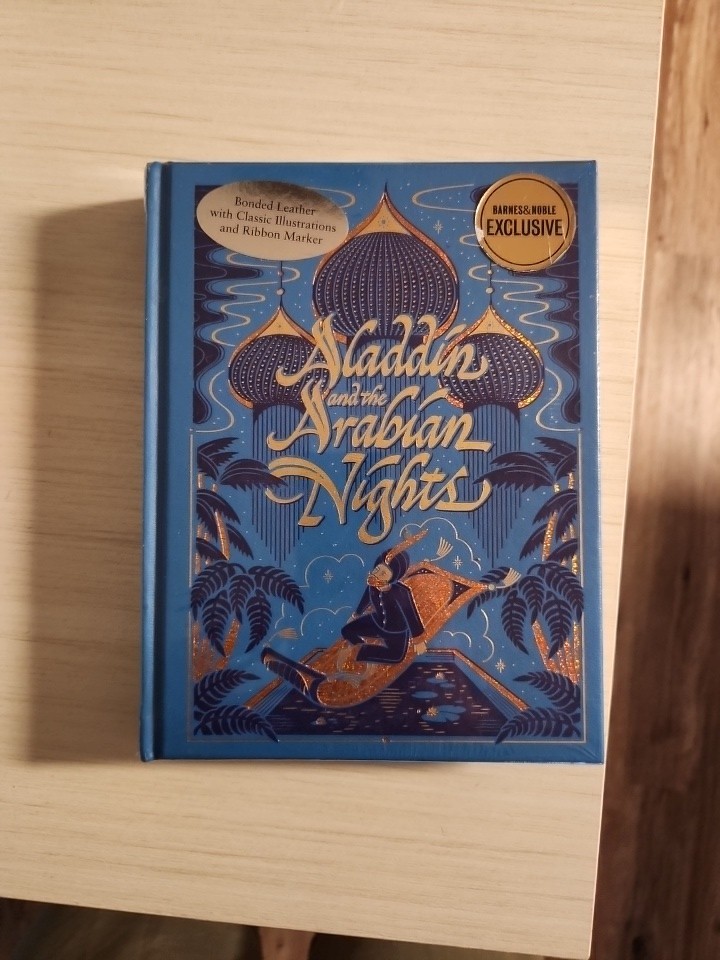 Aladdin & The Arabian Nights ~ Illustrated ~ Bonded Leather ~ Sealed ~ New ~