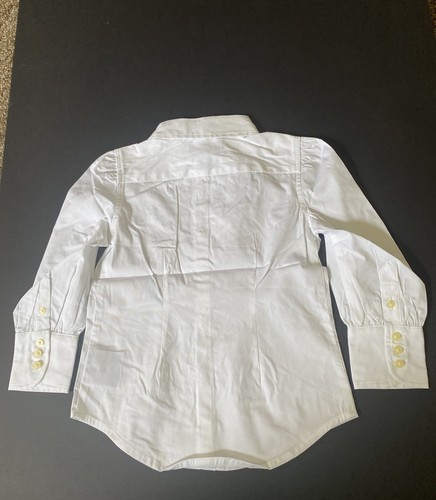 VTG Ralph Lauren Girls White Brigitte Cotton Blouse Dead stock 4T School Uniform - Picture 2 of 5