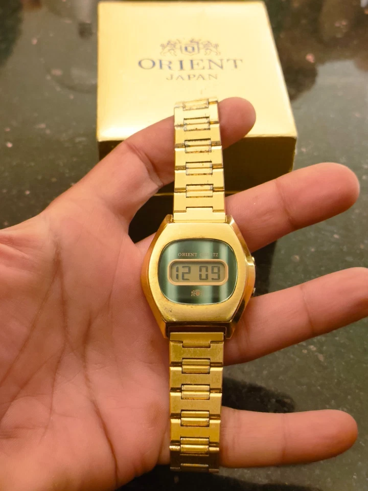1976 Rare Vintage Orient Digital Quartz GP Model G661807-40 - Full Gold Plated - Image 4 of 4