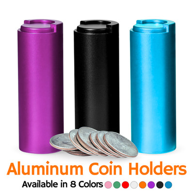 BCB Coin Holder Quarter Dispensers Holds 40+ US Quarters, Dollar Coins, Aluminum