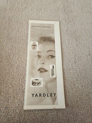 TBOOKL11 MAGAZINE ADVERT 11X4'' YARDLEY - FEATHER FOUNDATION 