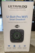 ULTRALOQ FINGE Bluetooth + Built-in WiFi + Door Sensor, Black with Satin Nickel