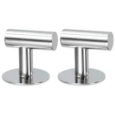 2Pcs Stainless Steel Hat Hooks Towel Hooks Robe Hooks 50x50mm Bright