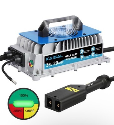 Kaisal 36 Volt Golf Cart Battery Charger For EZGO TXT, 20AMP 1250W EZ GO Golf