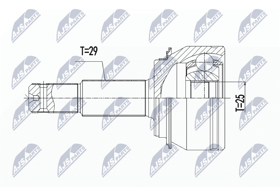 N.T.Y. NPZ-RE-061.NTY Joint Kit, drive shaft for RENAULT