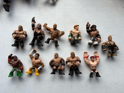 WWE Rumblers Mini Figuren Triple H Rey Mysterio Randy Orton Rock Seamus x11